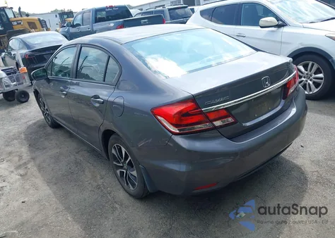 2015 Honda Civic Ex из США, поврежденный, VIN 2HGFB2F86FH544201